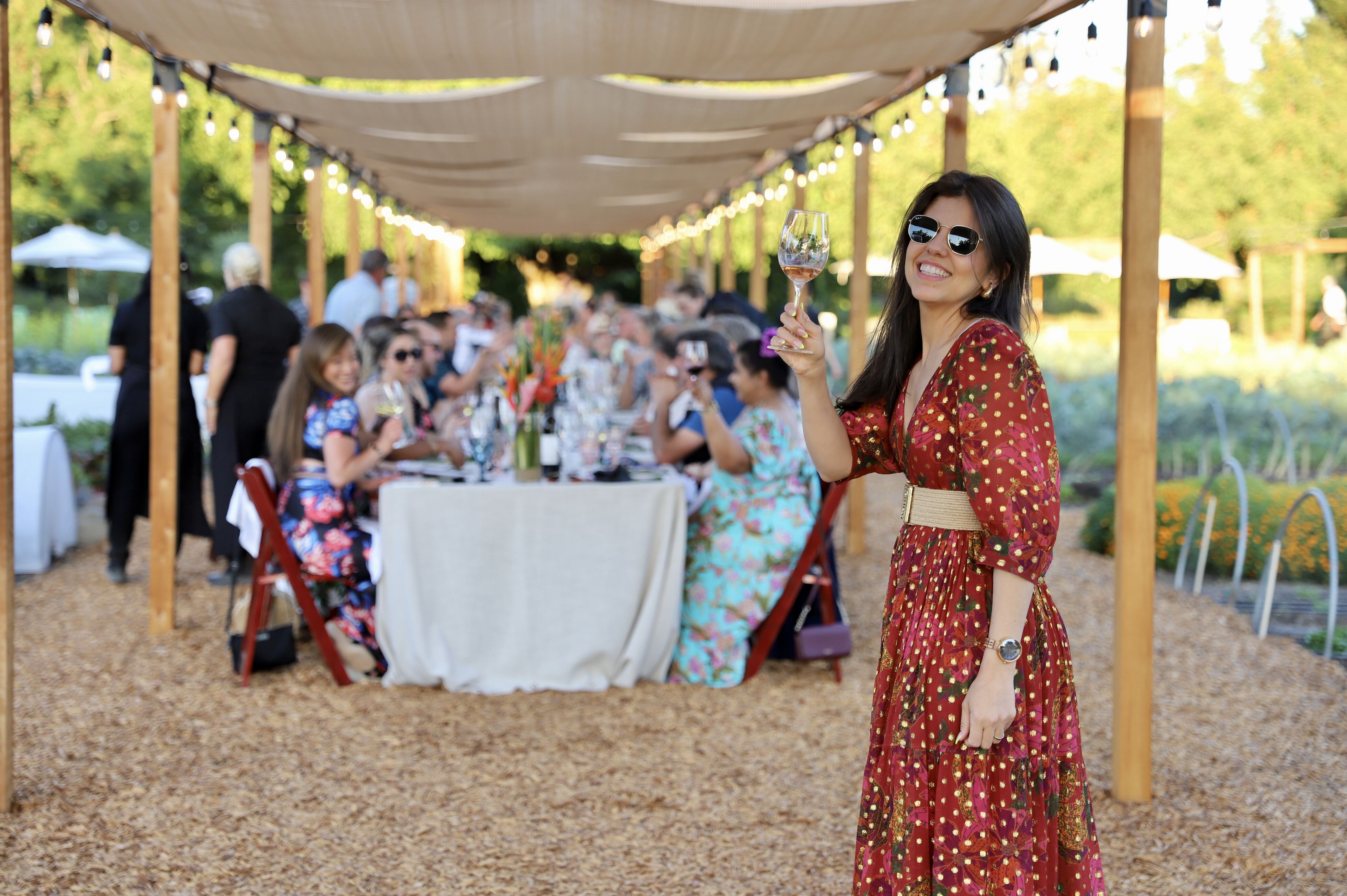 having fun at the Kendall-Jackson Farm-to-Table Dinner